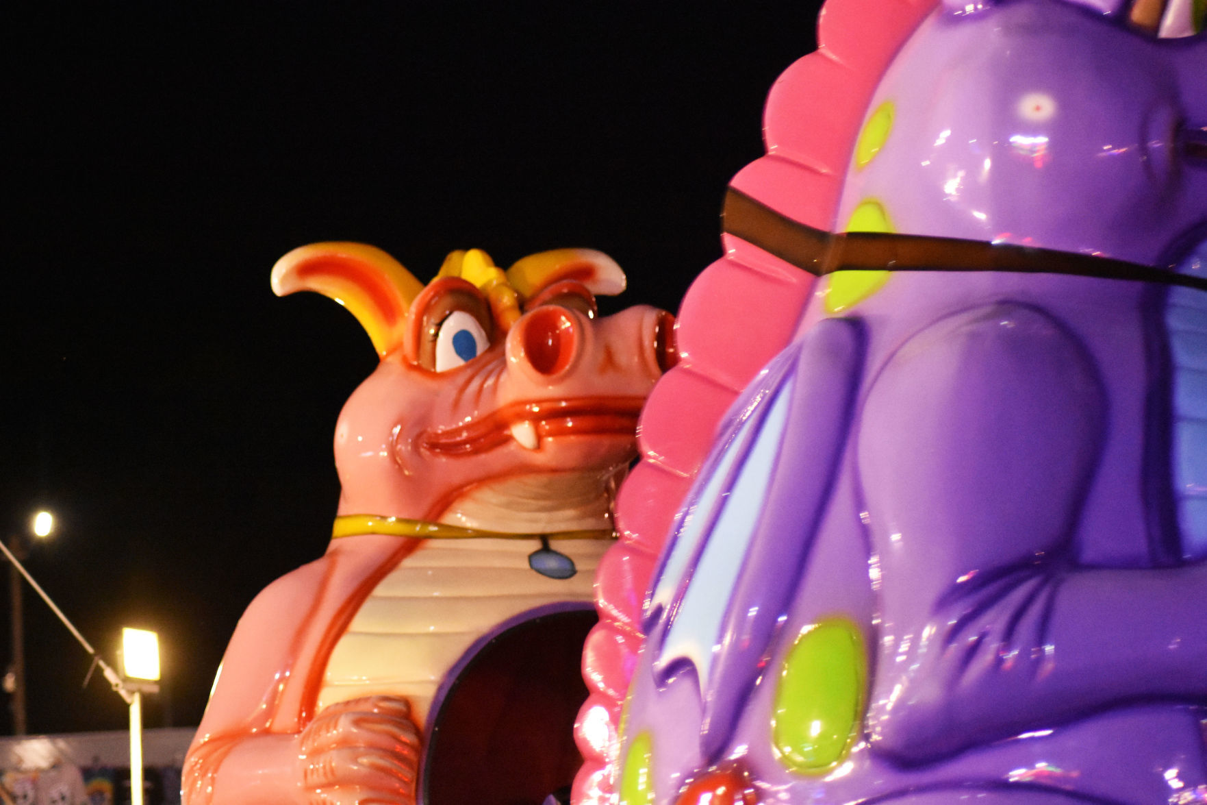 At night at the Washington County Fair